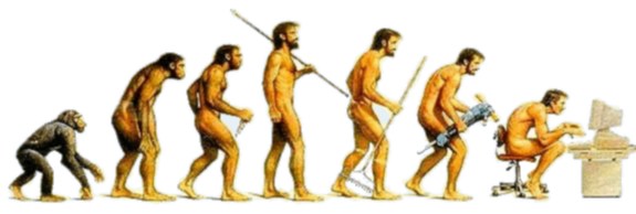 Man's evolution to the computer