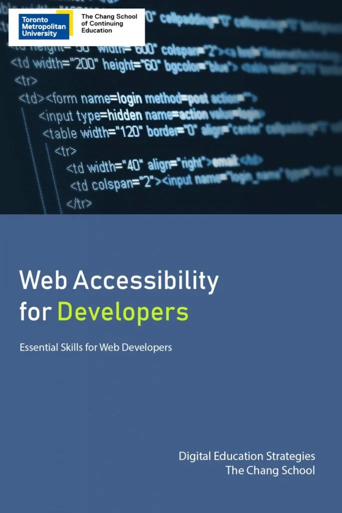 Web Accessibility for Developers eBook cover.
