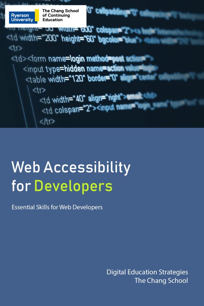 Cover image for Web Accessibility for Developers.