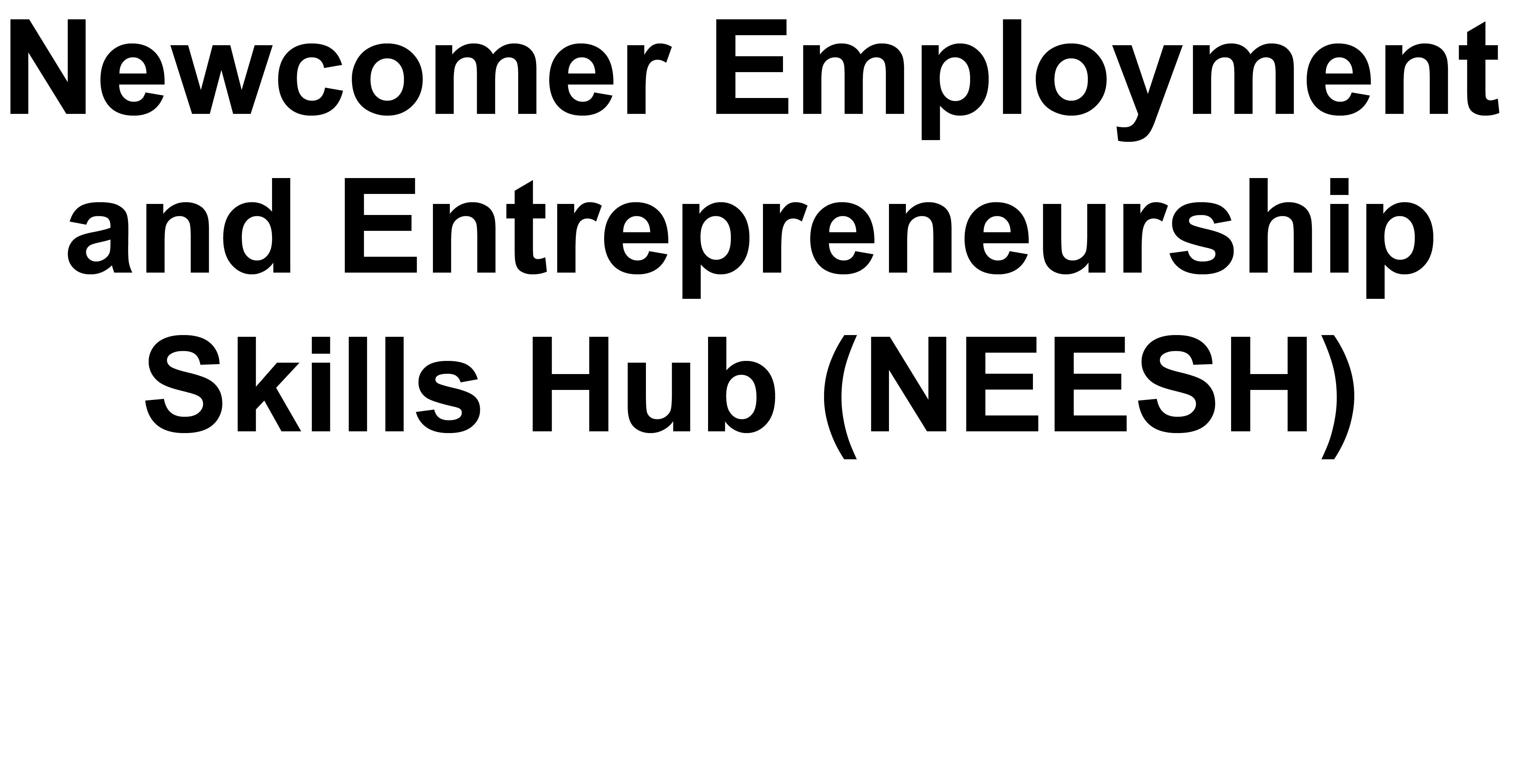 Newcomer Employment and Entrepreneurship Skills Hub (NEESH)