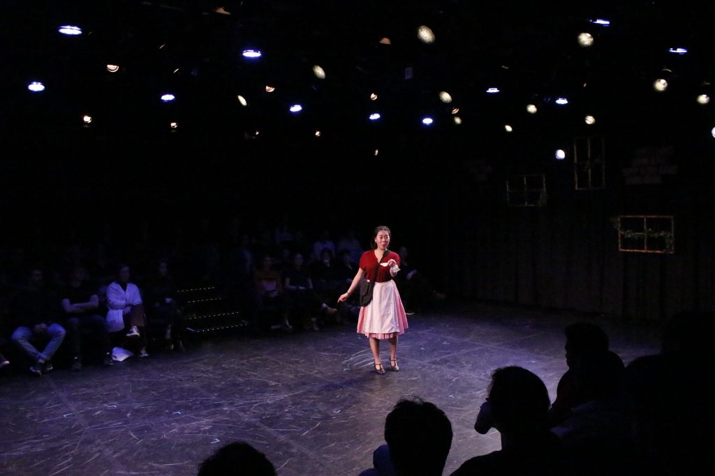 Jenn performing in the second year show of Romeo and Juliet