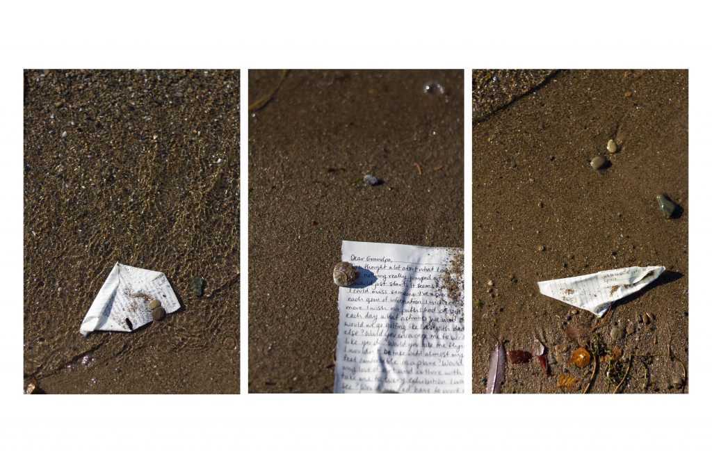 An image from Samantha’s untitled thesis project where she is exploring the relationship between her late paternal grandfather and her identity.