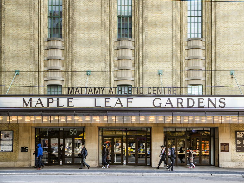This front entrance of the Mattamy Athletic Centre.