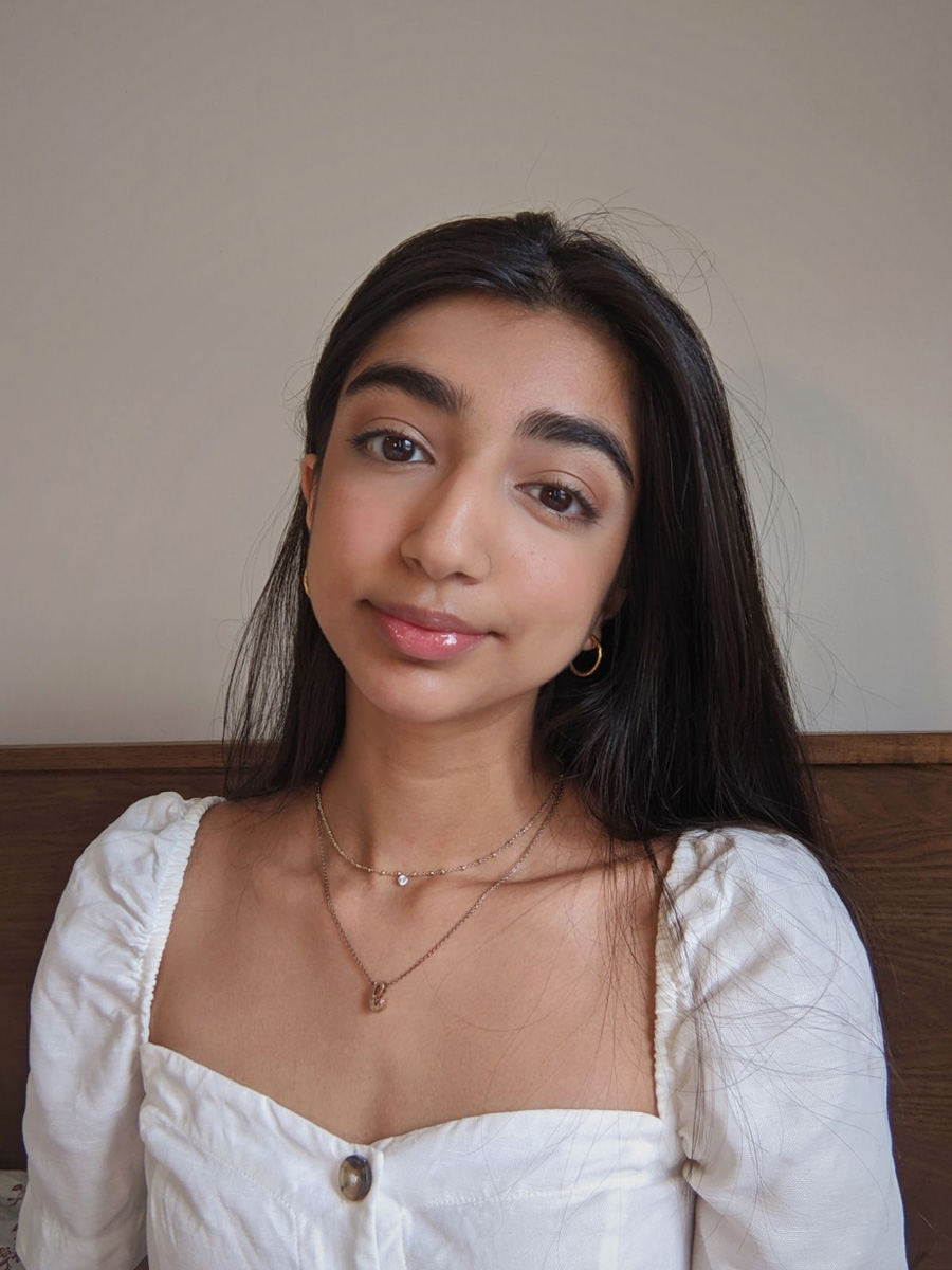 A selfie of Ektaa smiling at the camera.