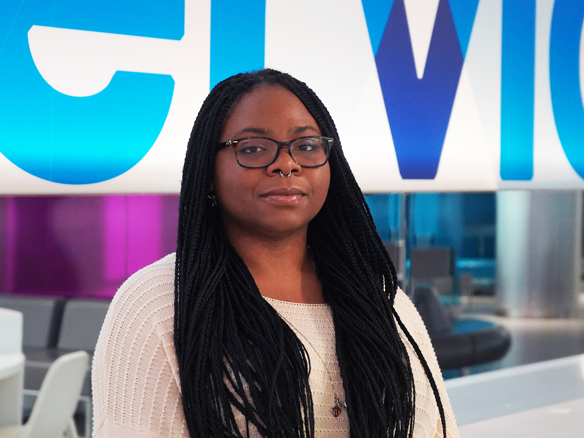 Victries, a student ambassador at the ServiceHub.