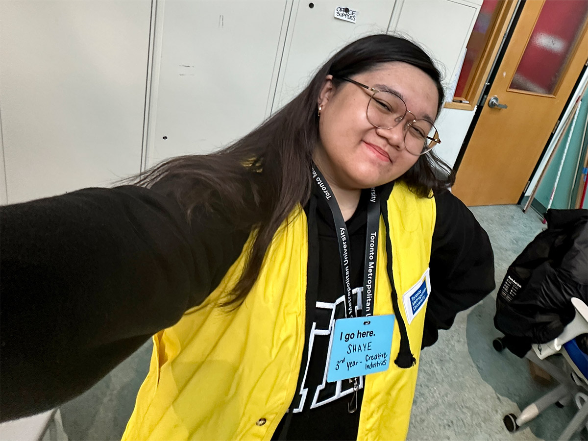 Shaye-Love at the Ontario Universities' Fair.