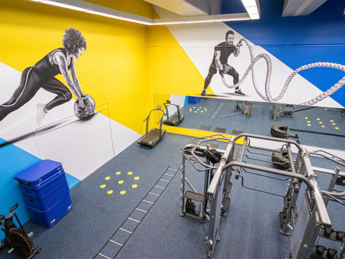Workout equipment in the Functional Training Room of the Recreation and Athletic Centre.