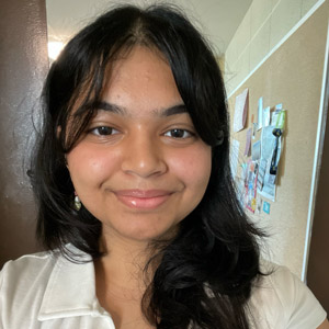 Student ambassador, Dhruvi.