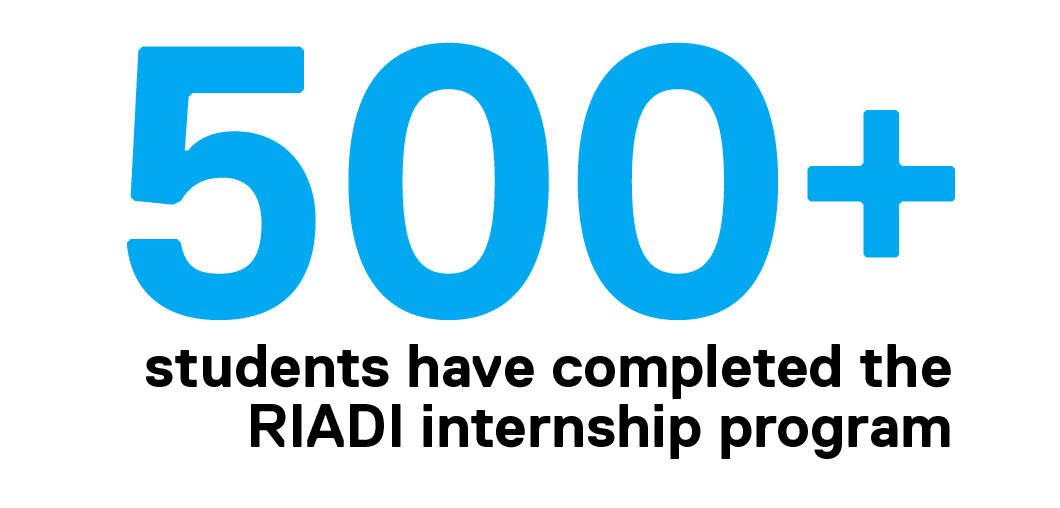 500+ students have completed the RIADI internship program