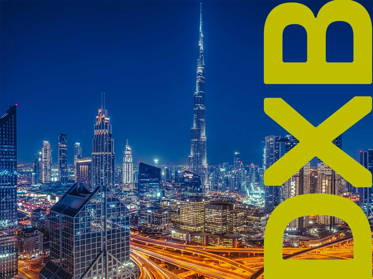 Night skyline of Dubai