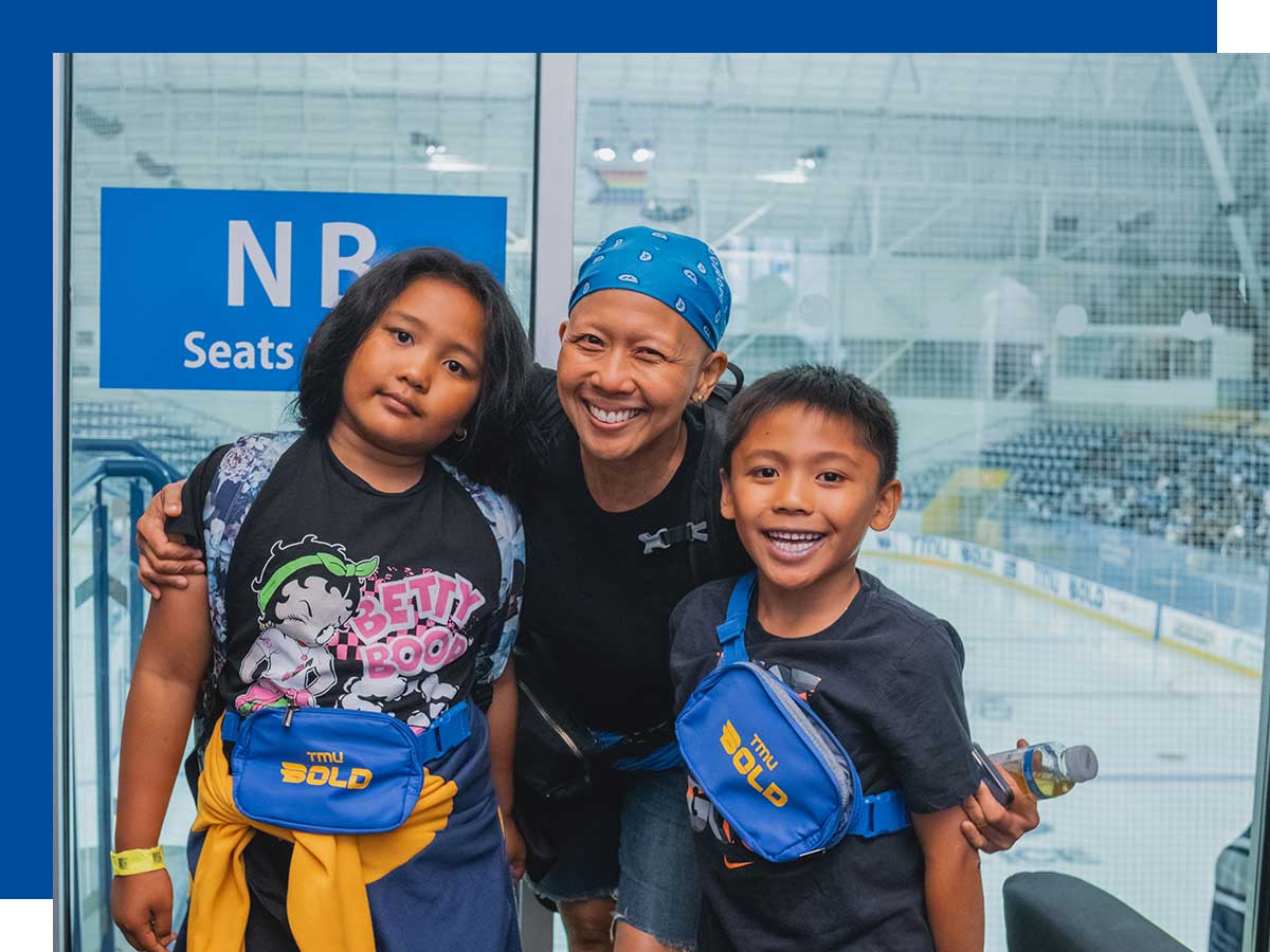 Fans at TMU winter homecoming event