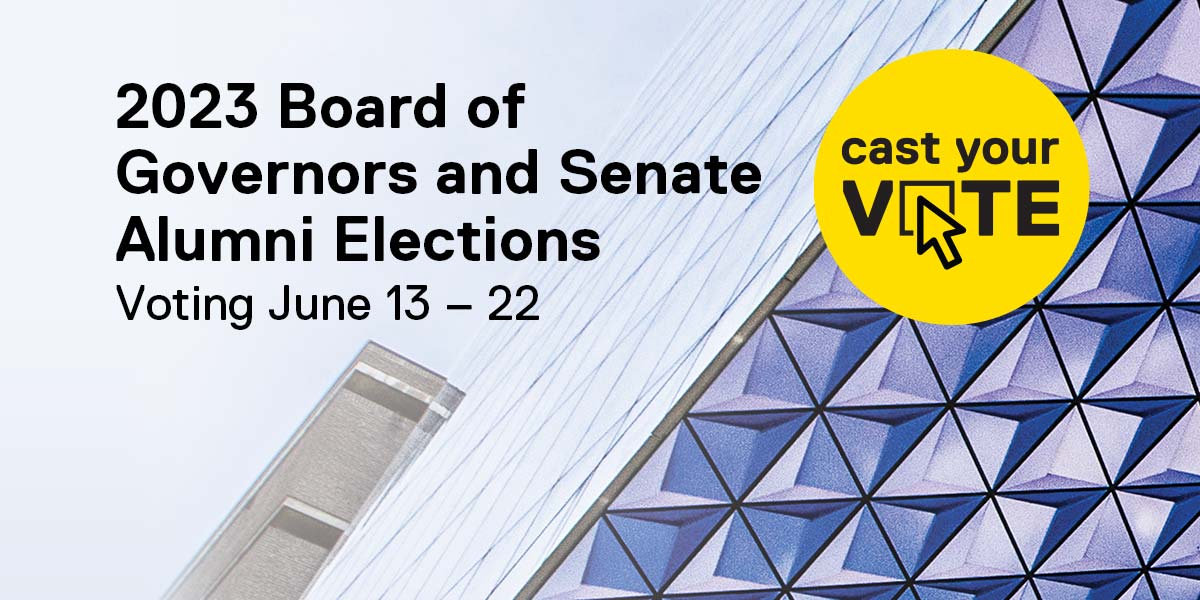 2023 Board of Governors and Senate Alumni Elections: Voting June 13 - 22