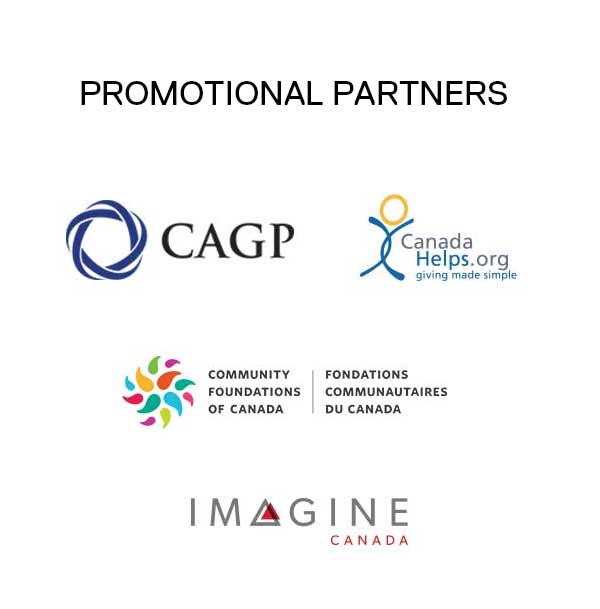 Promotional Partners: Canadian Association of Gift Planners; Canada Helps; Imagine Canada