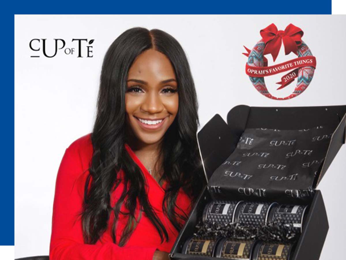 Luxury tea company owner Taylor Lindsay-Noel, Radio and Television Arts ’17.