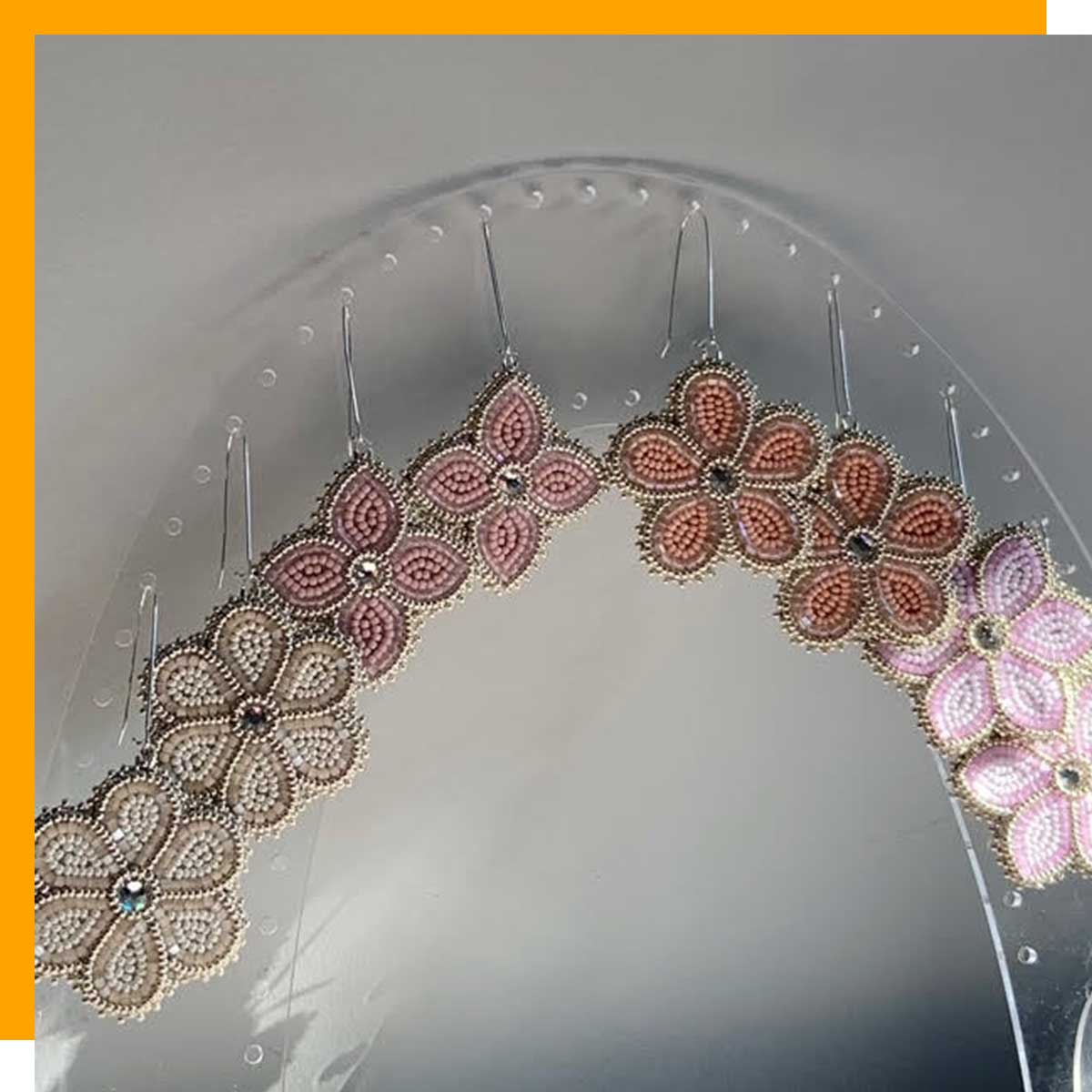 Indigenous jewelry by Edie Assinewe, Retail Management ’21