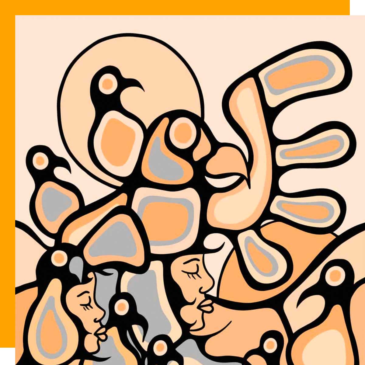 Illustration from the cover of "Calls to Action Accountability: A 2021 Status Update on Reconciliation"