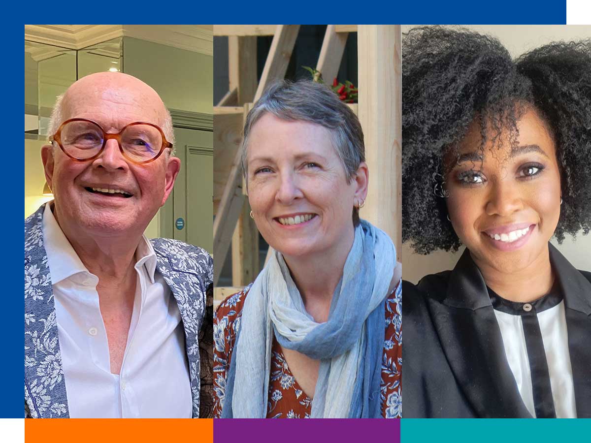 From left: TMU alumni Donald Campbell, Nicole Blanchett and Safia Thompson.