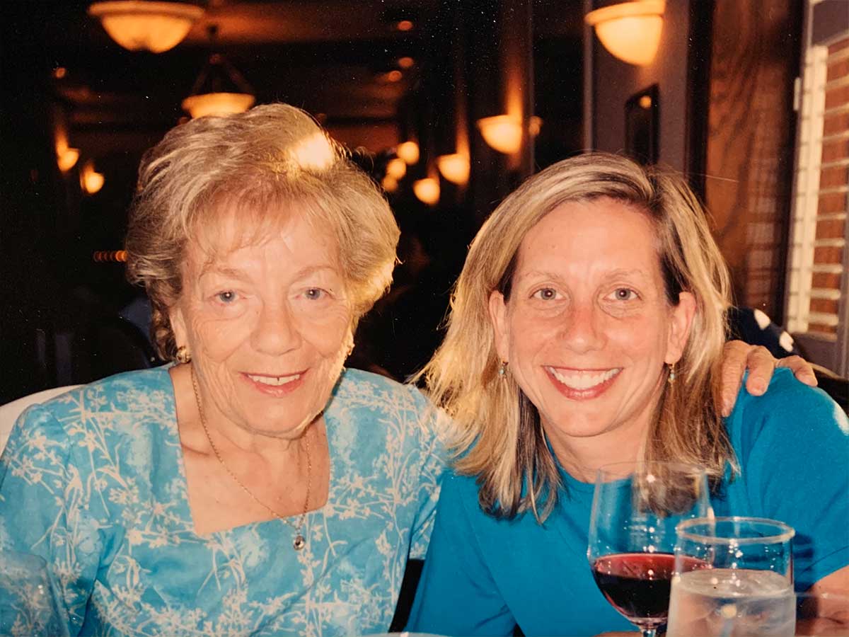 Marsha (left) and her son Jacob (right) at Jacob’s Bar Mitzvah in 2021. Photo courtesy of Adele Lewin.
