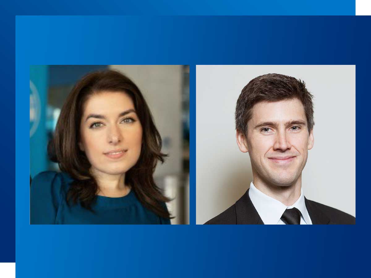 Maayan Ziv (left) and Brandon Arkinson (right)