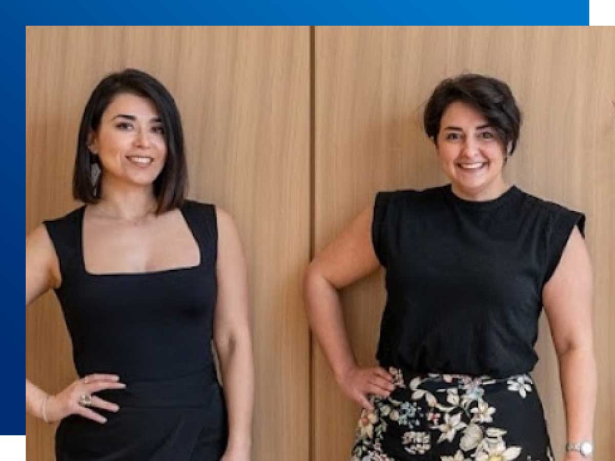 Shima Radfar (left) and Bahar Zaeem (right)