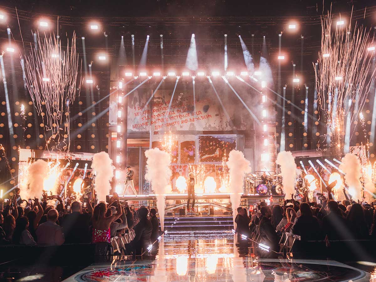 The crowd watches as Sum 41 performs at the 2025 Juno Awards. Photo Credits: CARAS/Morgan Hotston