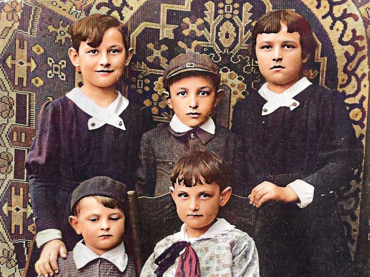 Fink siblings posing for a photo