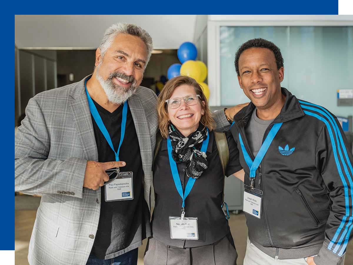 Alumni Paul Papadopoulos, Natalie Noel and Joseph Motiki