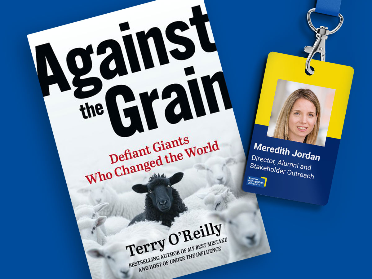 Meredith Jordan, Director, Alumni and Stakeholder Outreach; Against the Grain: Defiant Giants Who Changed the World by Terry O’Reilly