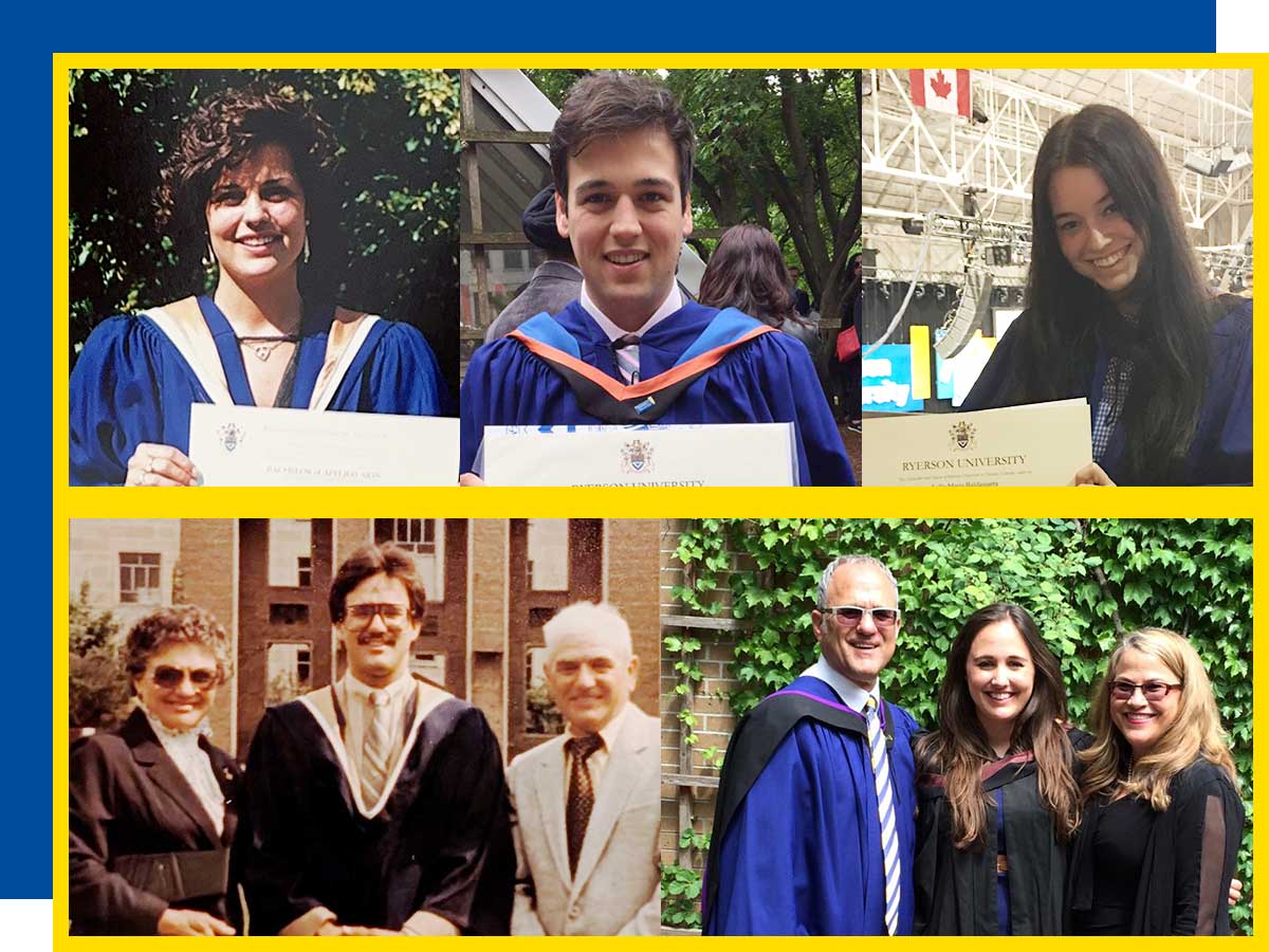 The Baldassarra and Biglieri families at convocations.