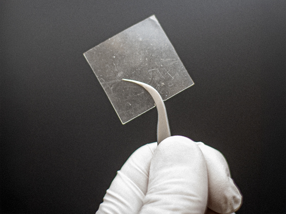 A small sample of biodegradable plastic.