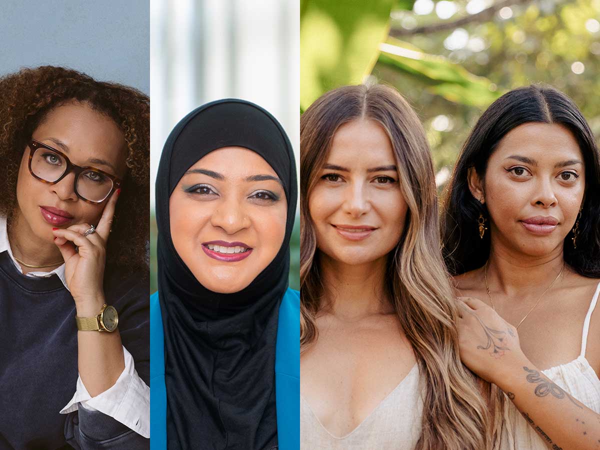 Nam Kiwanuka, Farah Khan, Daniela Barbura and Azma Ousmand.