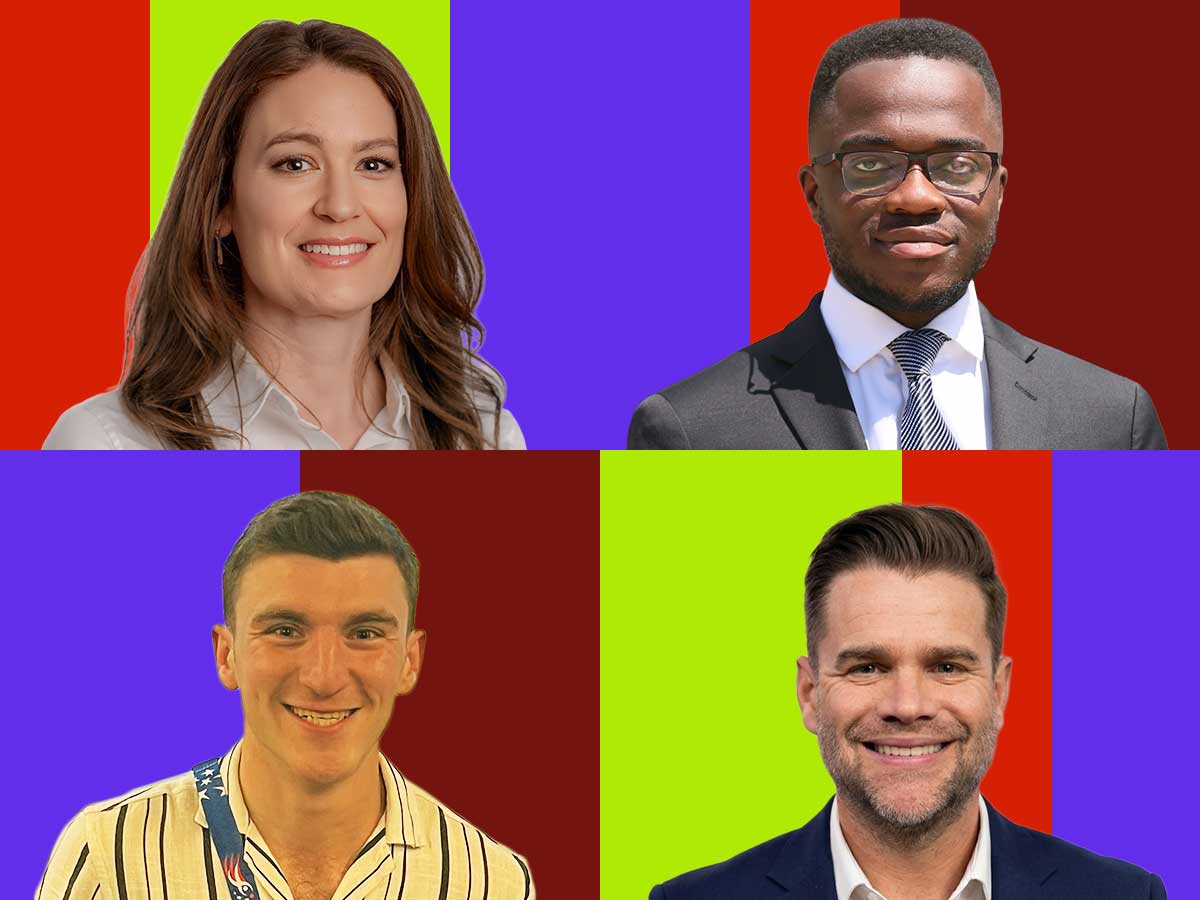Kim Edgar, Stephen Mensah, Ben Steiner and James Sharman