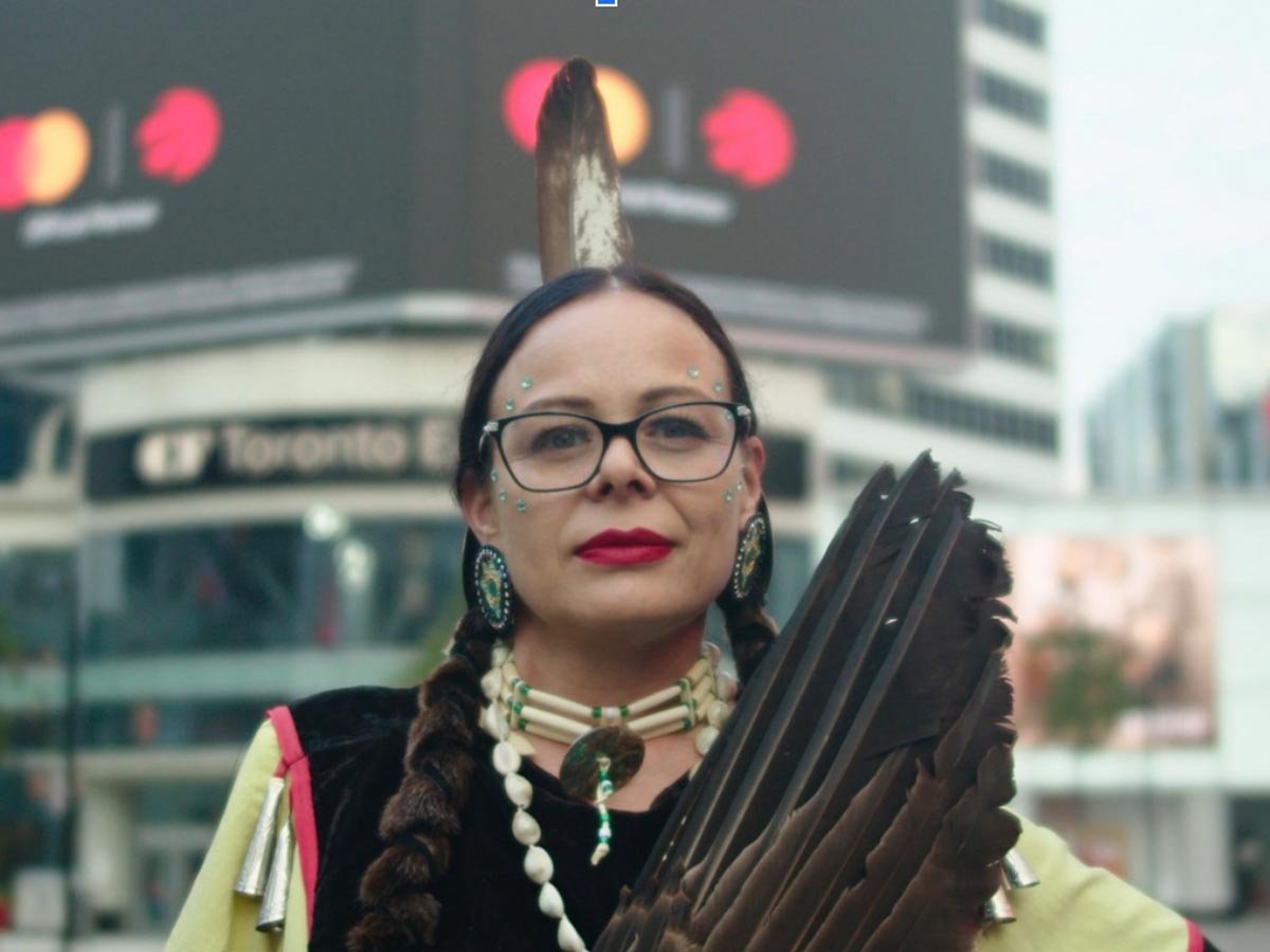 Ryerson student Phyllis McKenna is one of the dancers participating in this year’s virtual Ryerson Pow Wow. Photo credit: Nendujan Ratnarajah.
