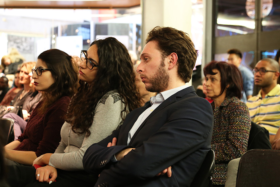 Group of students at a conference