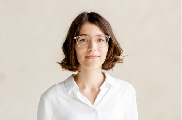 Anna Kosichenko looking at the camera and smiling