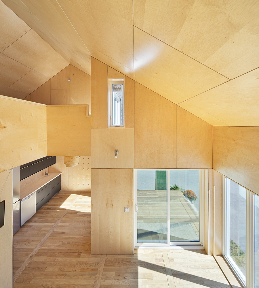 The interior of the ZeroHouse