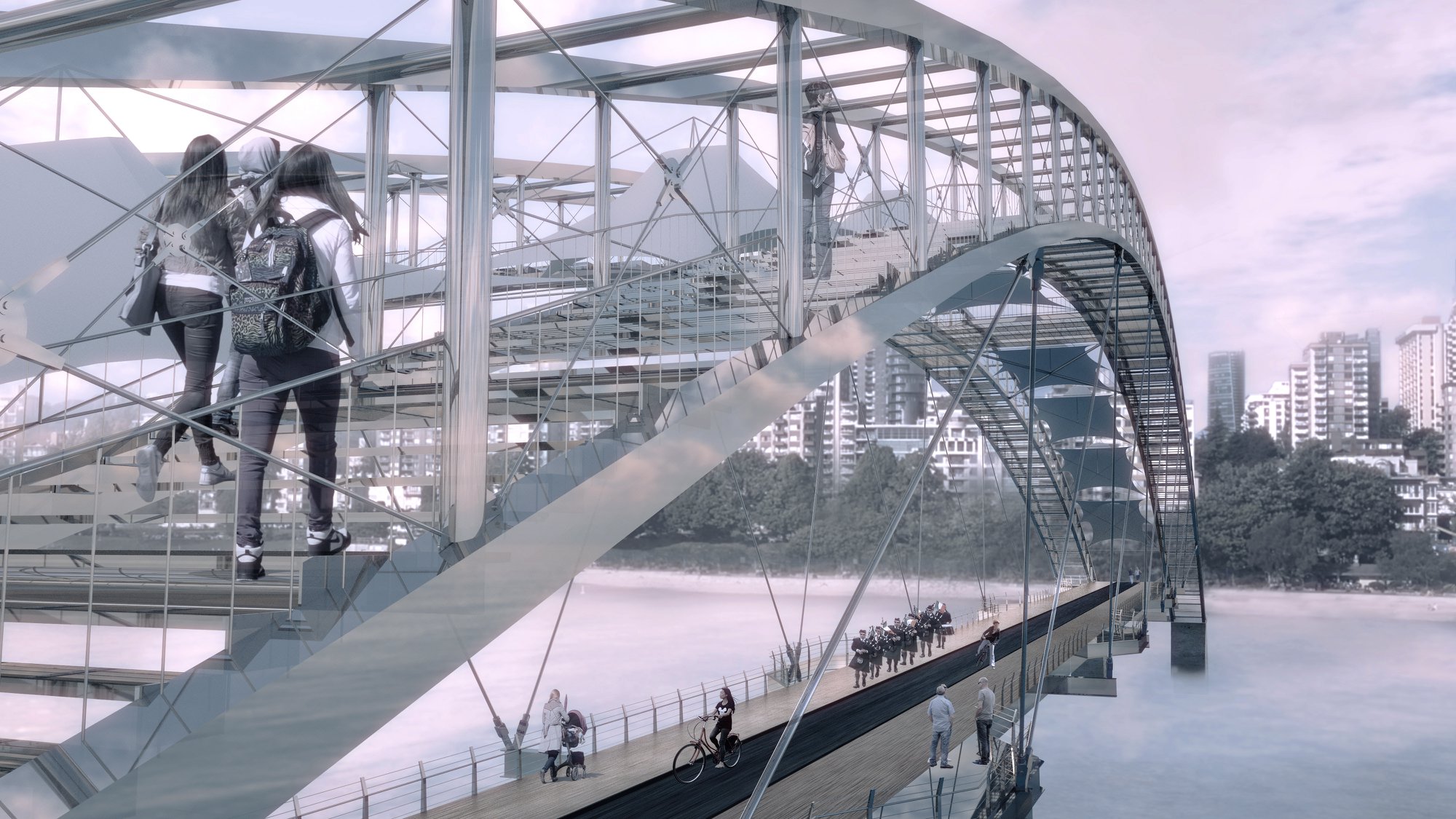 digital rendering of outdoor space on the island by rita shengu