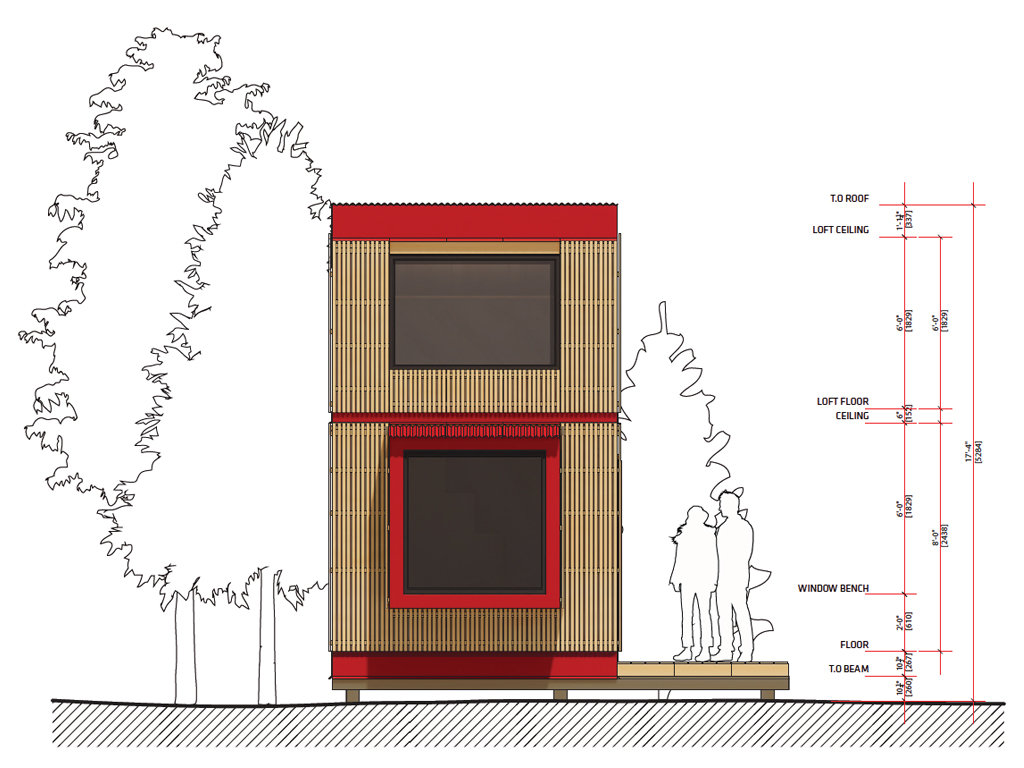 Ground floor plan of the New Wood Open Architecture Library by Michael Plummer.
