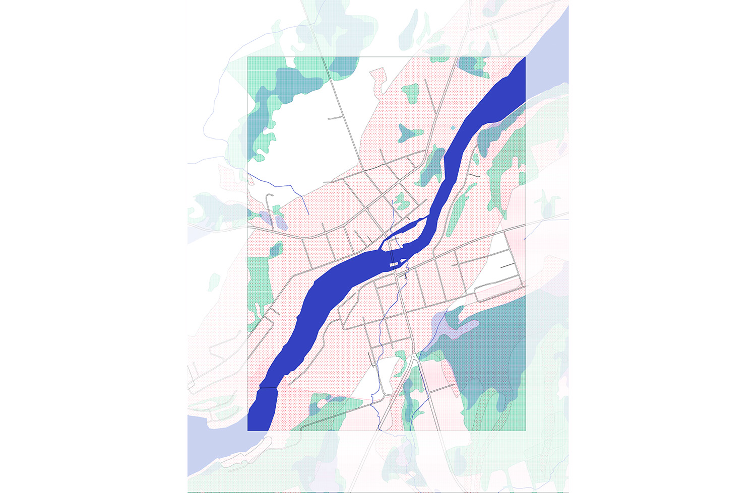 Mapping the natural infrastructures of wetlands, woodlands, and conservation systems.