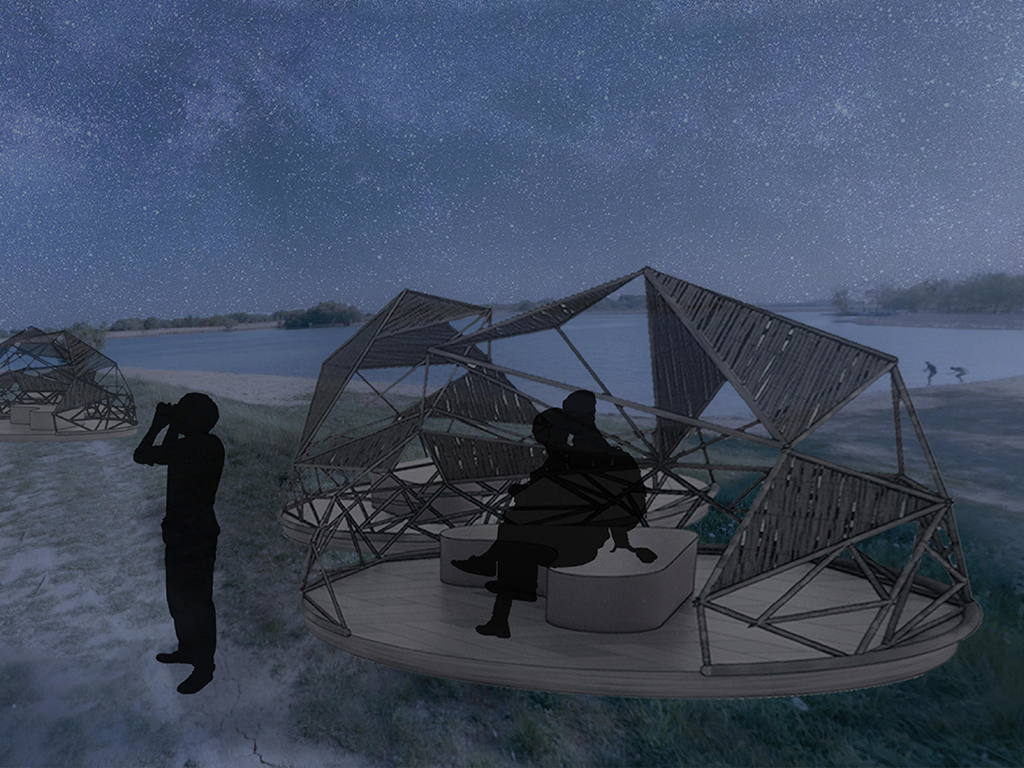 Undergraduate Students Win Award for Sustainable Observatory Pavilion