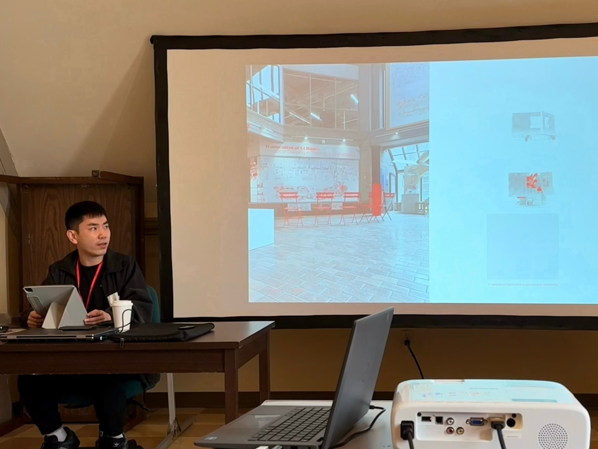 Rikki presenting in his session. 