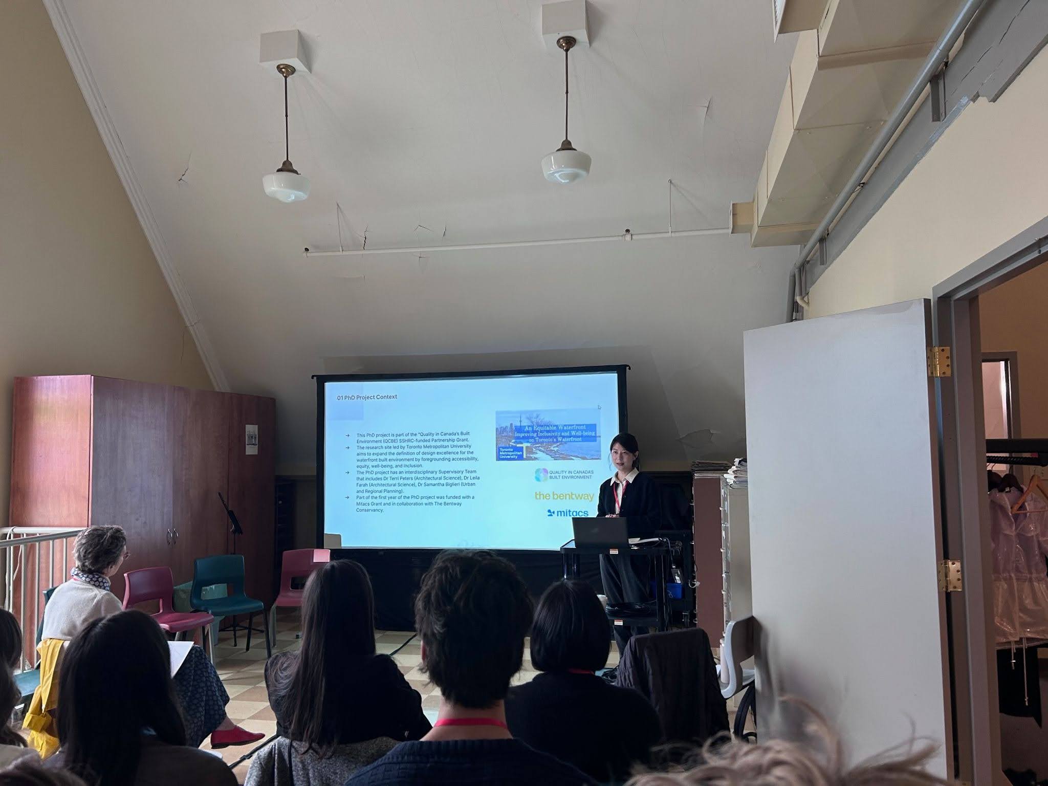Yaxin presented her ongoing PhD work on architectural research methods that center lived experiences through design representation and intervention in the social process of transforming underused urban conditions.