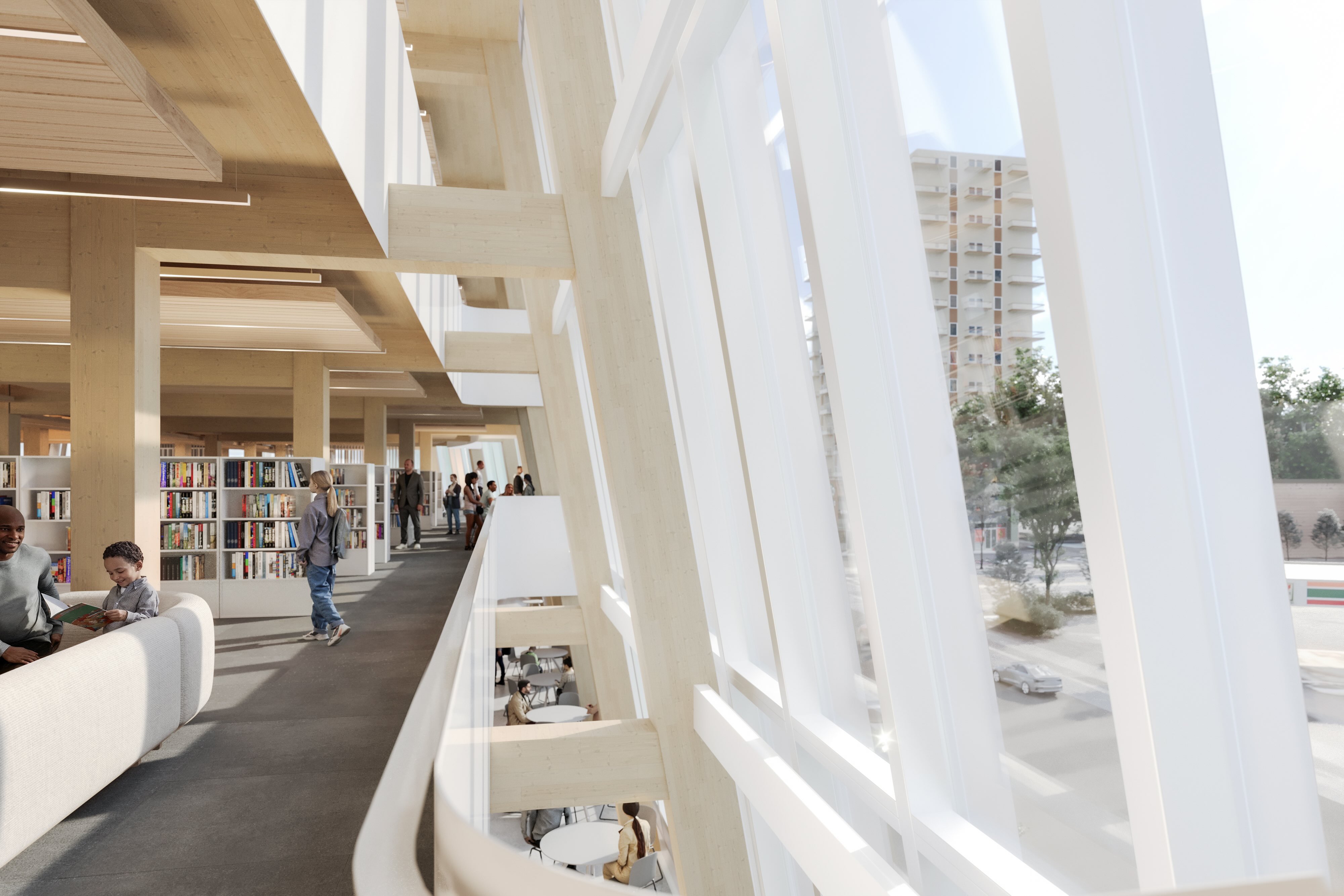 Interior view of the New Central Library