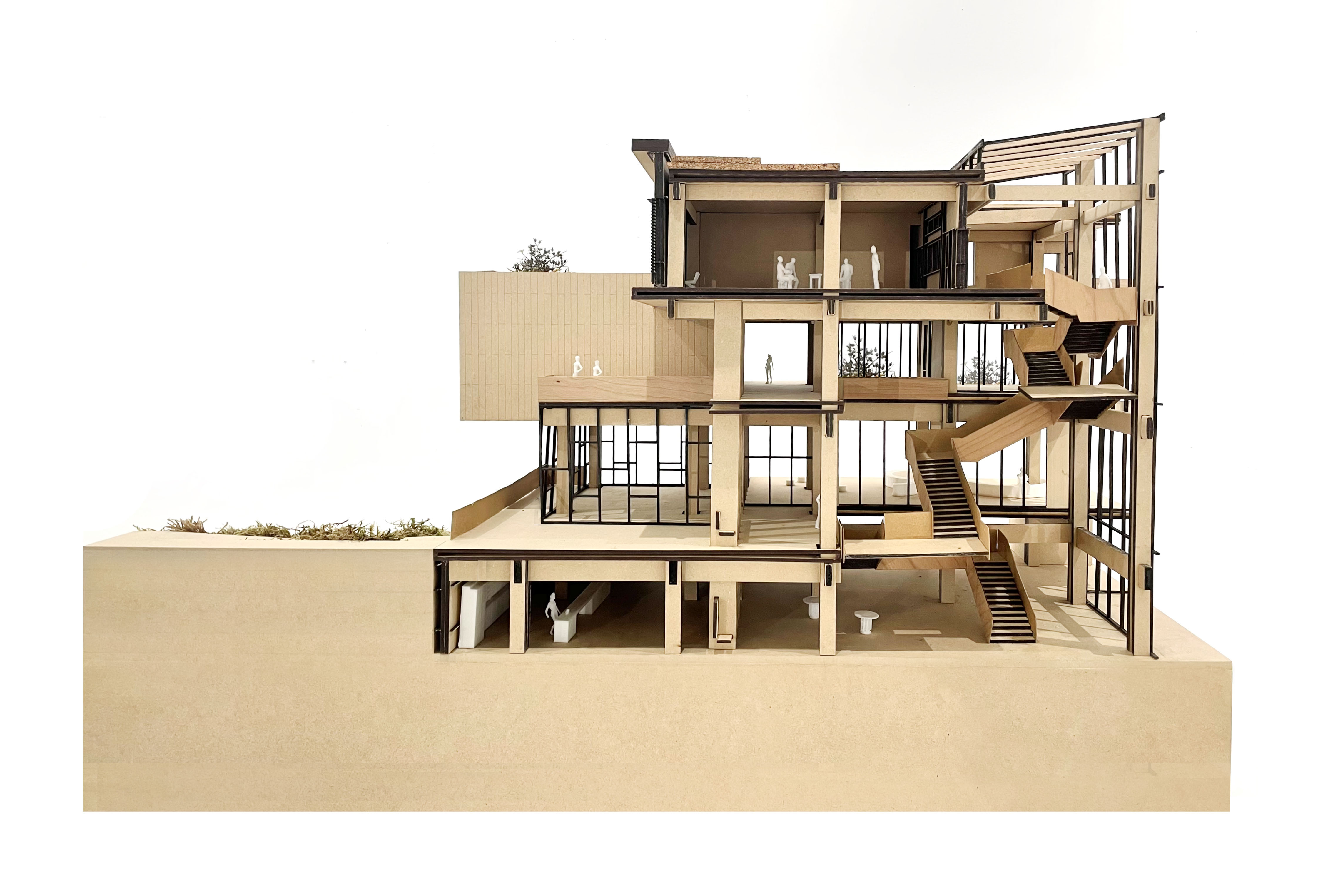 Model of the Dufferin Grove Alternative School by Haoning Zhao and Jennifer Jia Yi Zhu