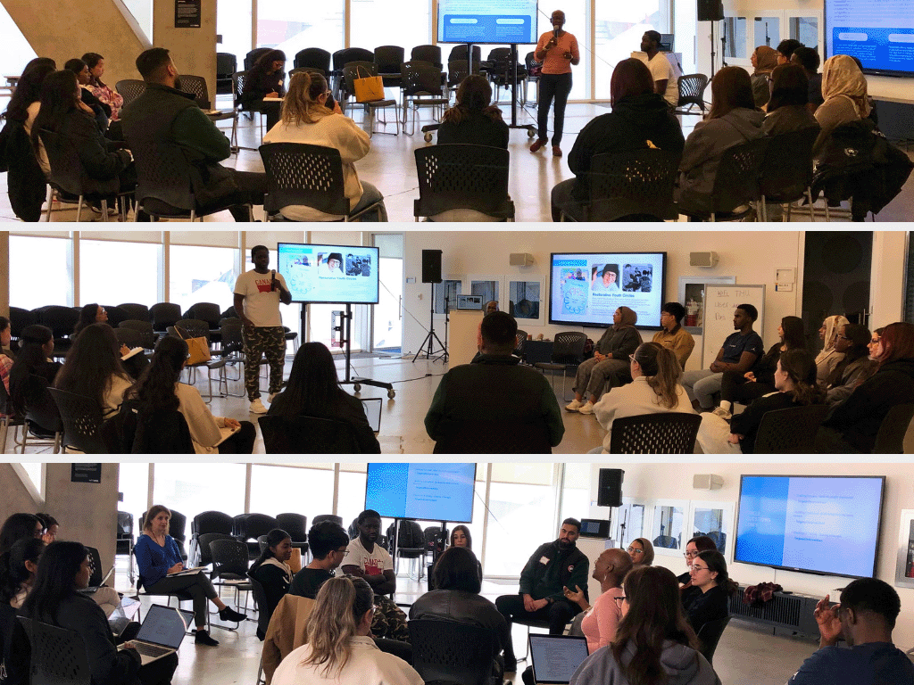 Group of MA students in attendance of the Peacebuilder circle