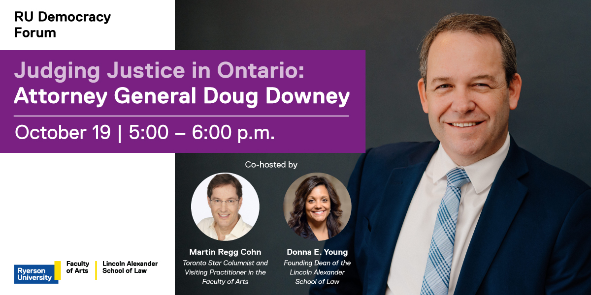 Judging Justice in Ontario: Attorney General Doug Downey