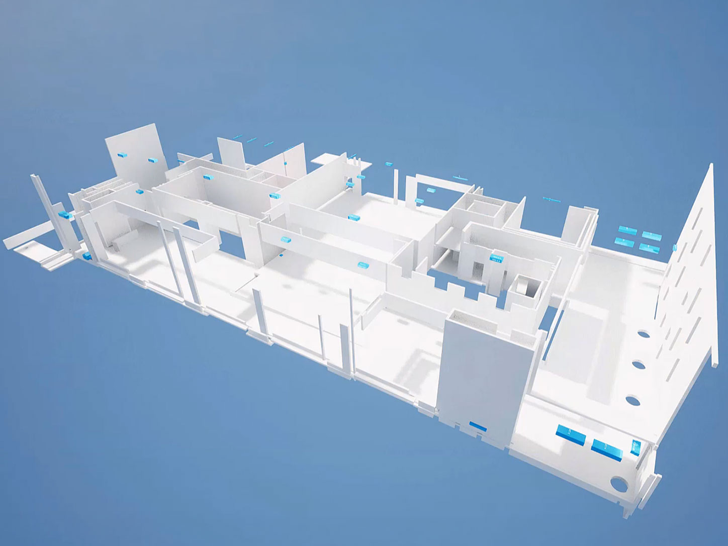 Smart Campus 3D Model Illustration