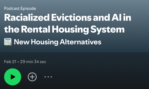  Dr. Lewis' discussion on how racialized eviction patterns intersect with AI in today’s rental housing system, and how longstanding inequalities are being reproduced through new technologies.