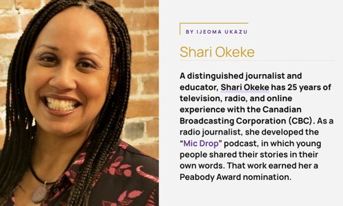 Link to Dr. Shari Okeke honroed among the first cohort of Mary Ann Shadd Cary Fellows 