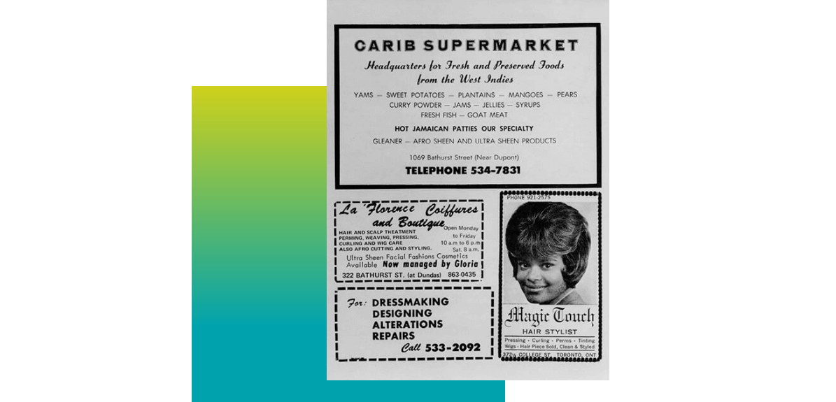 Carib Market Advertisement from 1960s